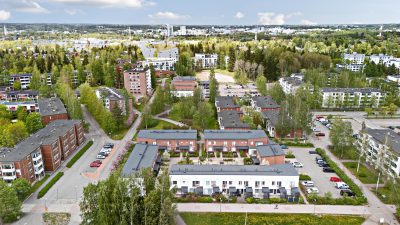 Ilmakuva Hason taloista osoitteessa Kimnaasipolku 3