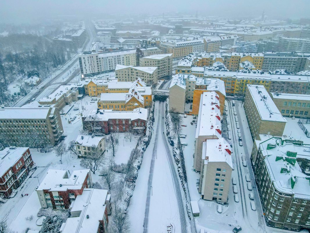 Luminen kaupunki, ilmakuva